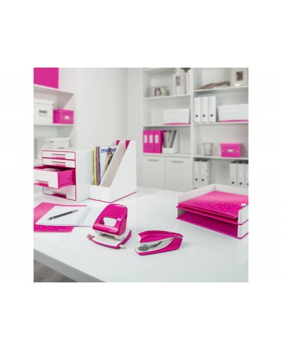 Bandeja sobremesa plastico leitz wow dual blanco fucsia 267x49x336 mm