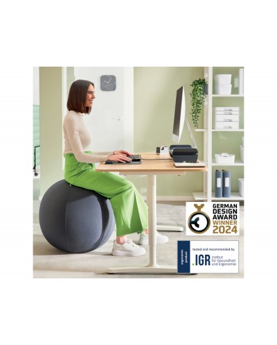 Balon de asiento leitz active 75 cm antideslizante color gris oscuro