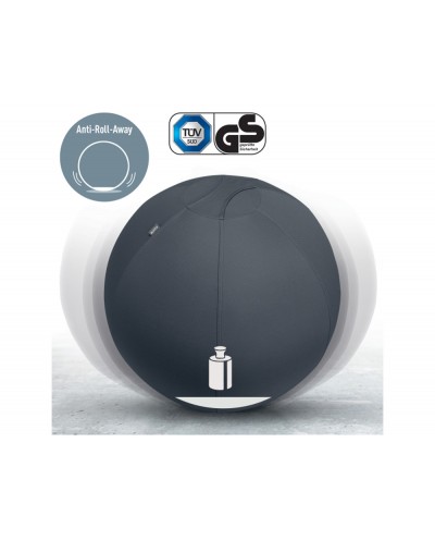Balon de asiento leitz active 75 cm antideslizante color gris oscuro