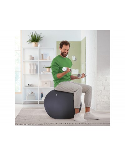 Balon de asiento leitz active 75 cm antideslizante color gris oscuro