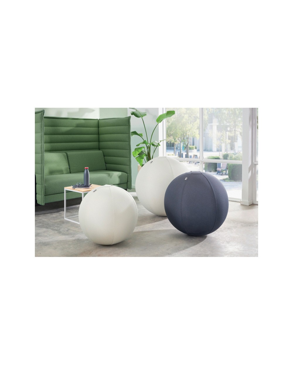 Balon de asiento leitz active 75 cm antideslizante color gris oscuro