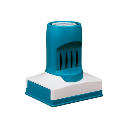 Sello x stamper quix personalizable con fechador color negro 34x54 mm q82