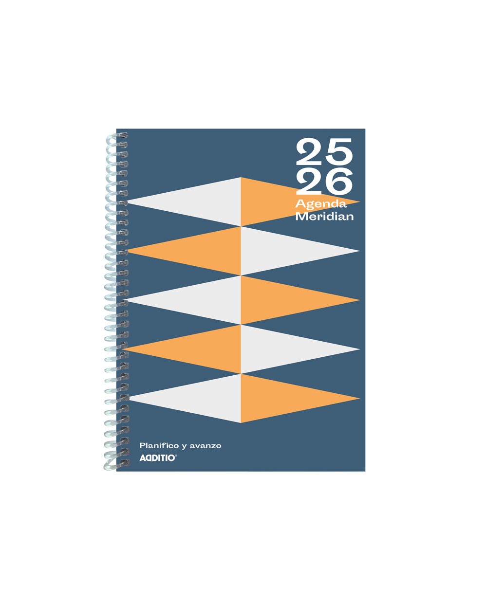 Agenda espiral additio del estudiante meridian din a5 semana vista 144 paginas tapa polipropileno 150x210 mm
