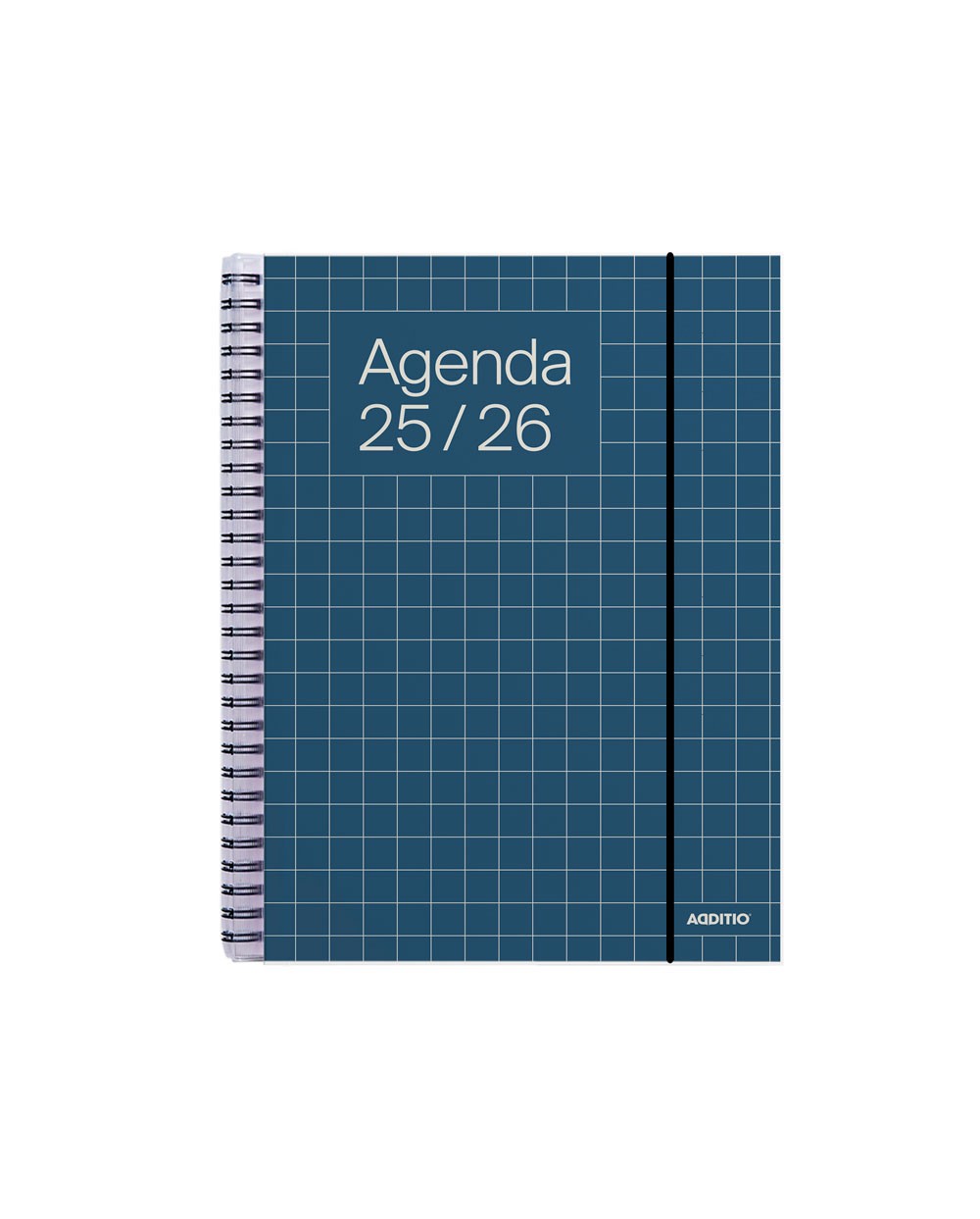 Agenda espiral additio universal semana vista 176 paginas tapa pvc transparente 165x215 mm