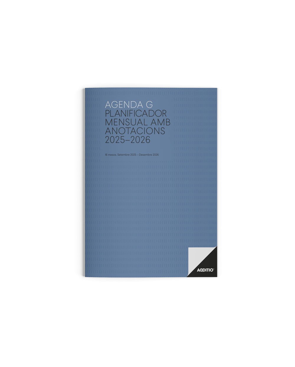 Agenda escolar g additio mes a la vista 2025 2026 calendario de planificacion 195 x 285 cm en catalan