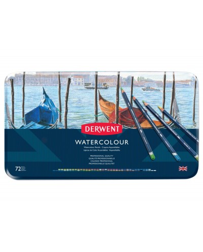 Lapices de colores derwent watercolour caja de 72 unidades colores surtidos