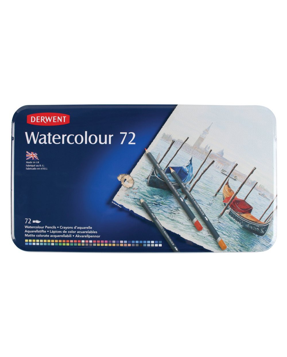 Lapices de colores derwent watercolour caja de 72 unidades colores surtidos