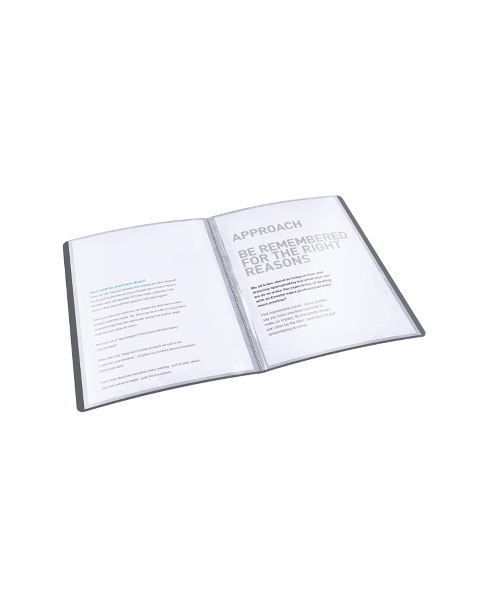 Carpeta esselte escaparate vivida 60 fundas polipropileno tapa flexible din a4 color negro