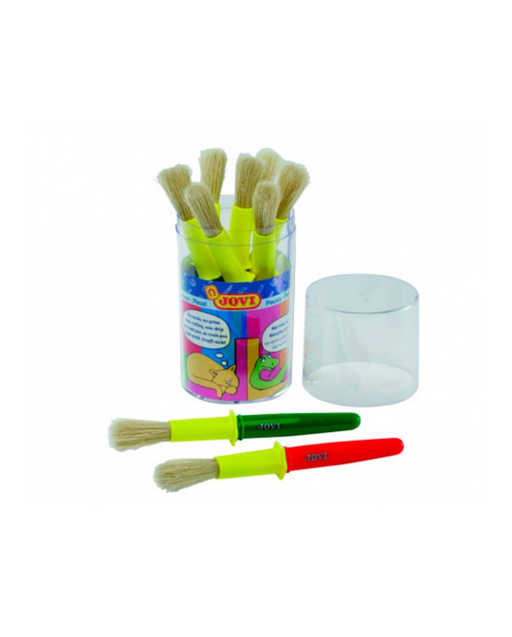 Pincel escolar jovi grueso mango plastico