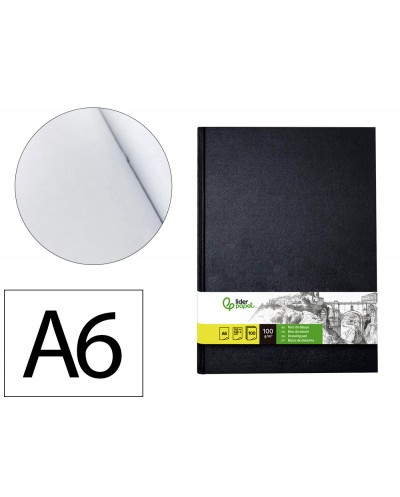 Bloc dibujo liderpapel esbozos encuadernado din a6 148x105 mm 100 hojas 100 gr m2