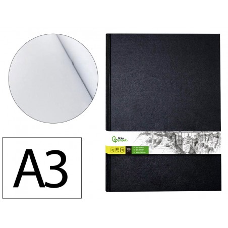 Bloc dibujo liderpapel esbozos encuadernado din a3 420x297 mm 100 hojas 100 gr m2