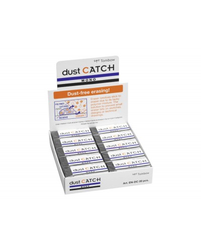 Goma tombow mono dust catch polimera caucho pvc negro especial atrapa residuos
