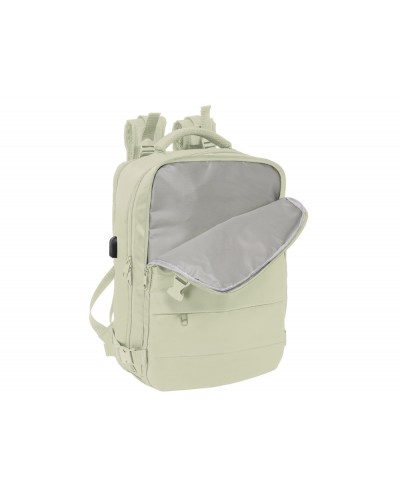 Mochila safta viaje cabina portatil 156 beige 440x290x190 mm