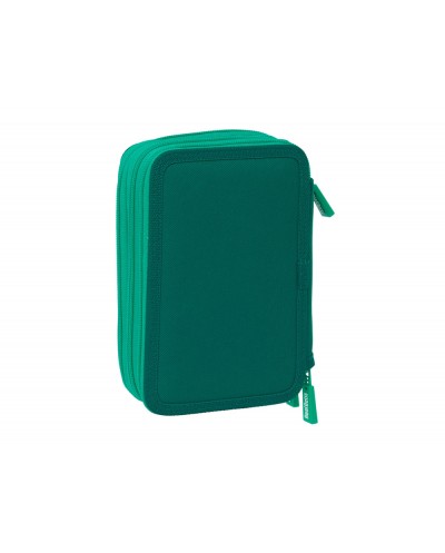 Plumier escolar safta triple 37 piezas resistente al agua real betis 195x125x55 mm