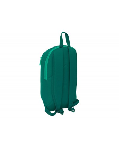 Mini mochila safta con cremallera vertical resistente al agua real betis 390x220x100 mm