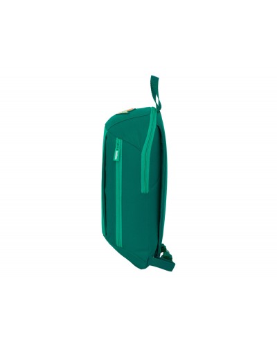 Mini mochila safta con cremallera vertical resistente al agua real betis 390x220x100 mm