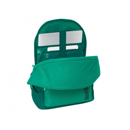 Mochila safta doble para portatil 156 usb resistente al agua real betis 440x310x180 mm