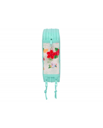 Plumier escolar safta triple 37 piezas vaiana 55x125x195 mm