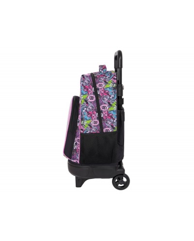 Mochila safta grande con ruedas compact extraible monster high 450x330x220 mm