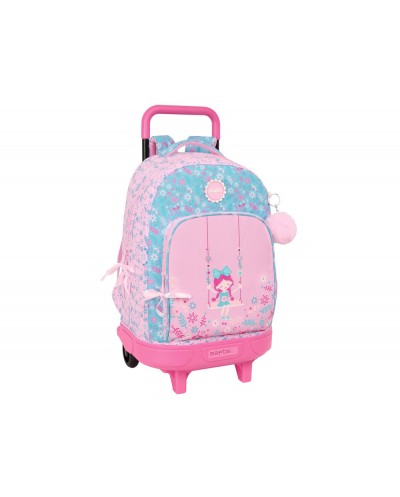 Mochila safta grande con ruedas compact extraible glowlab kids swing 450x330x220 mm