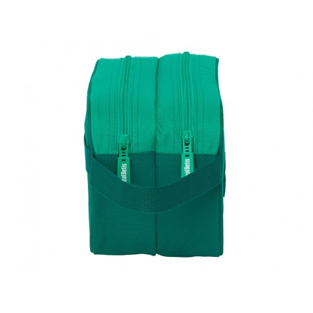Neceser safta 2 departamentos adaptable a carro resistente al agua real betis 150x260x125 mm