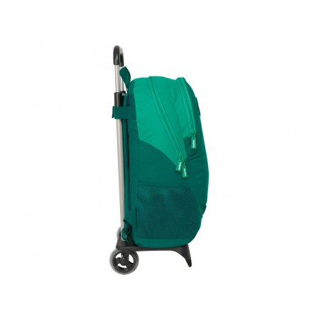 Mochila safta mod 754 con carro 905 resistente agua real betis 430x300x140 mm