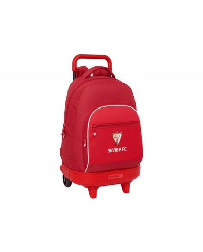 Mochila safta grande con ruedas compact extraible resistente al agua sevilla fc 450x330x220 mm