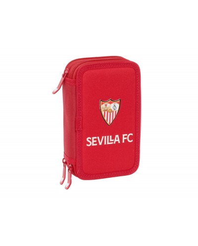 Plumier escolar safta triple 37 piezas resistente al agua sevilla fc 195x125x55 mm