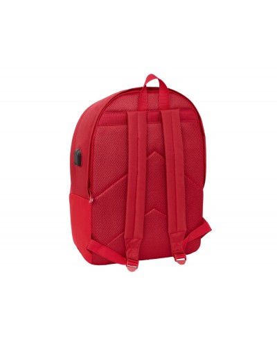 Mochila safta doble para portatil 156 usb resistente agua sevilla fc 440x310x180 mm
