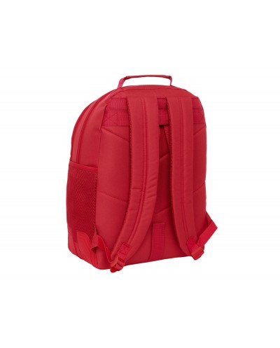Mochila safta doble con cantoneras adaptable a carro sevilla fc 420x320x150 mm