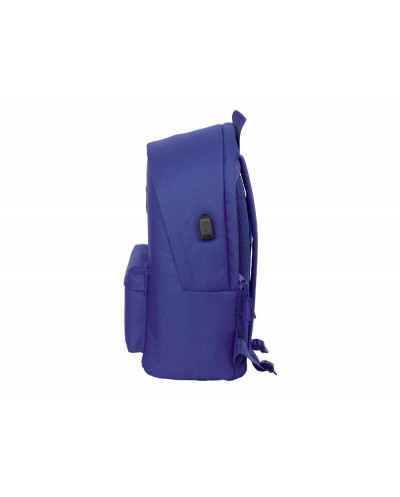 Mochila safta doble para portatil 156 usb atletico de madrid teen 440x310x180 mm