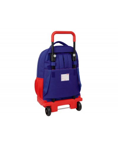 Mochila safta grande con ruedas compact extraible atletico de madrid 450x330x220 mm