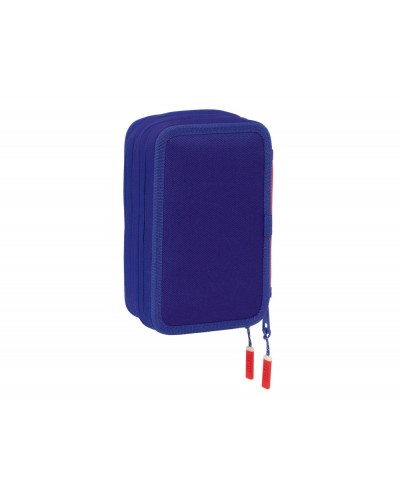 Plumier escolar safta triple 37 piezas atletico de madrid 195x125x55 mm