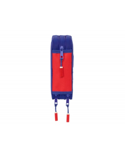 Plumier escolar safta triple 37 piezas atletico de madrid 195x125x55 mm