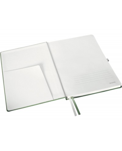 Cuaderno encolado leitz style tapa dura din a4 80 hojas cuadro 5 mm color verde celadon