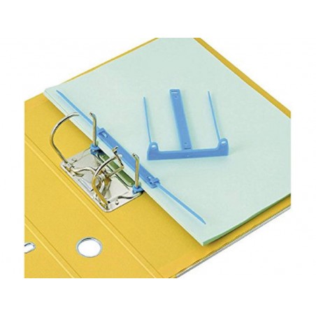 Encuadernador rexel clip capiclass b color azul claro caja de 50 unidades