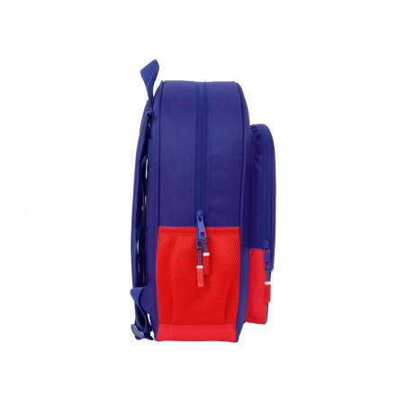 Mochila safta junior adaptable a carro atletico de madrid 380x320x120 mm