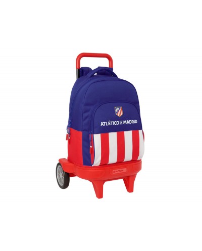 Mochila safta grande con ruedas compact evolution extensible atletico de madrid 450x330x220 mm