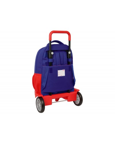 Mochila safta grande con ruedas compact evolution extensible atletico de madrid 450x330x220 mm