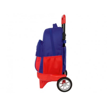 Mochila safta grande con ruedas compact evolution extensible atletico de madrid 450x330x220 mm