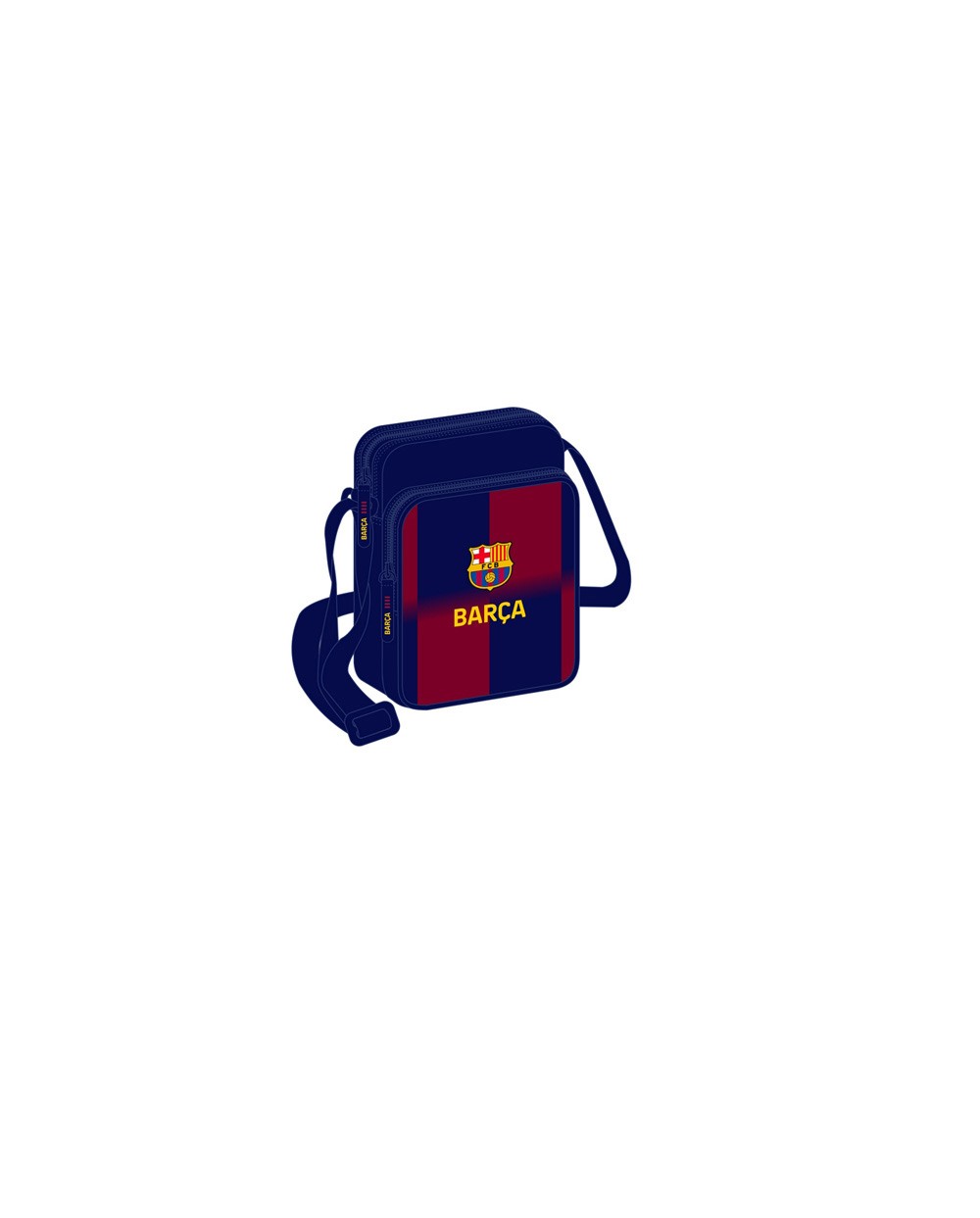 Bandolera safta pequena fc barcelona 1 equipacion 25 26 220x160x60 mm