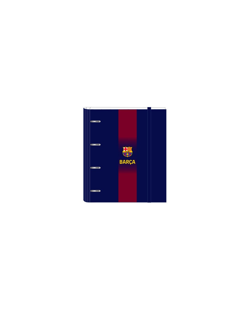 Carpeta safta 4 anillas de 35mm a4 con recambio 100h con goma y 5 separadores fc barcelona 1 equipacion 25 26
