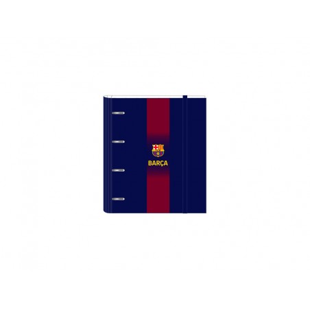 Carpeta safta 4 anillas de 35mm a4 con recambio 100h con goma y 5 separadores fc barcelona 1 equipacion 25 26