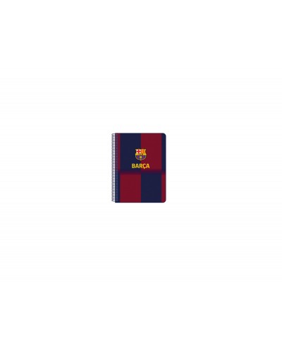 Cuaderno espiral safta cuarto 80h 60gr cuadro 4mm tapa extradura fc barcelona 1 equipacion 25 26