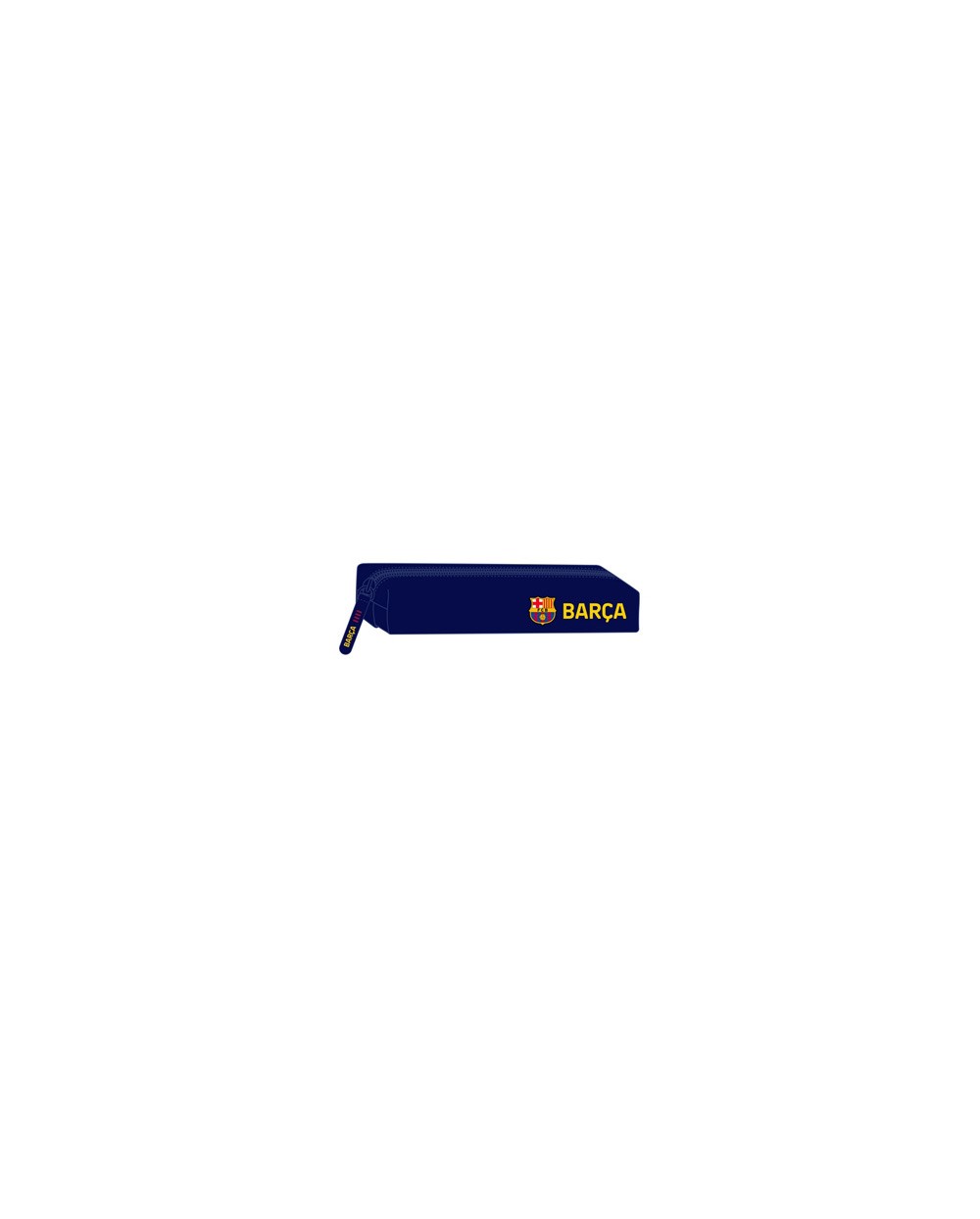Bolso escolar portatodo safta rectangular con goma elastica 22cm fc barcelona 1 equipacion 25 26 40x220x70 mm