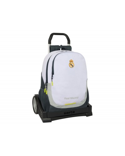 Mochila safta mod 665 con carro evolution real madrid 1 equipacion 25 26 440x320x160 mm