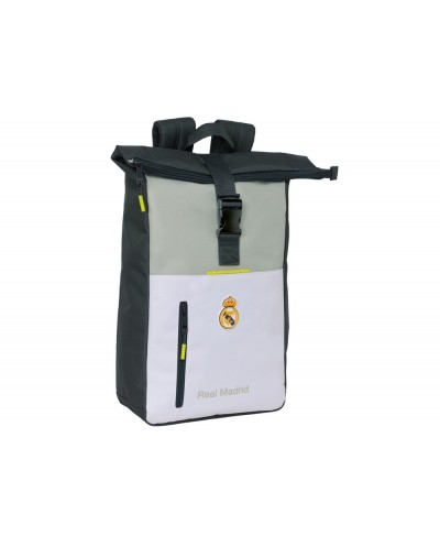Mochila safta solapa para portatil 156 real madrid 1 equipacion 25 26 420x280x130 mm