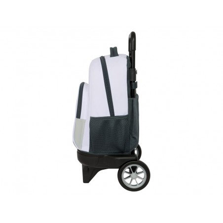 Mochila safta grande con ruedas compact evolution extensible real madrid 1 equipacion 25 26 450x330x220