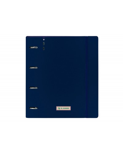 Carpeta safta 4 anillas de 35mm a4 con recambio 100h cuadro 5mm polipropileno foam el ganso eclipse