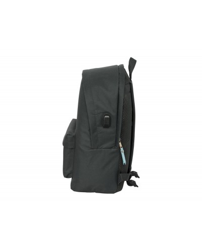 Mochila safta doble para portatil 156 usb el pulpo basics 440x310x180 mm